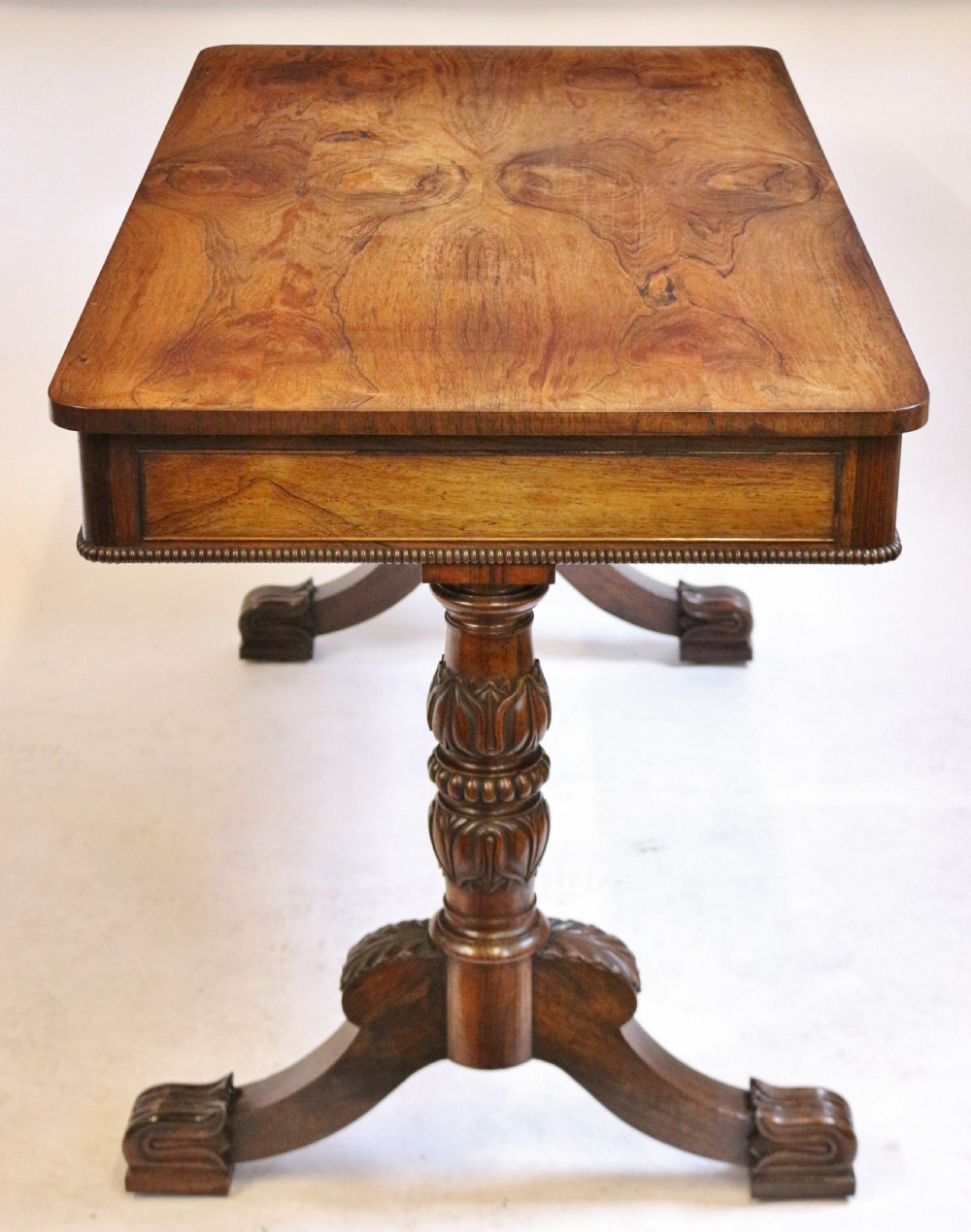 Regency Rosewood 2 Drawer End Support Centre Table View VII