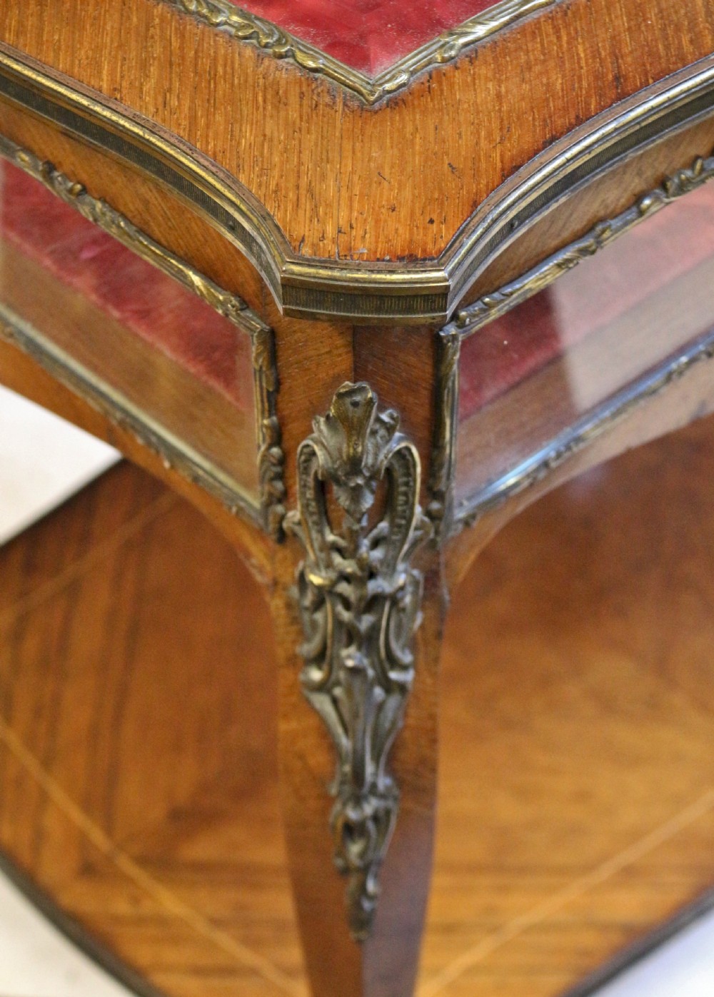 Late 19C Kingwood Ormolu Mounted Bijouterie Table View VII