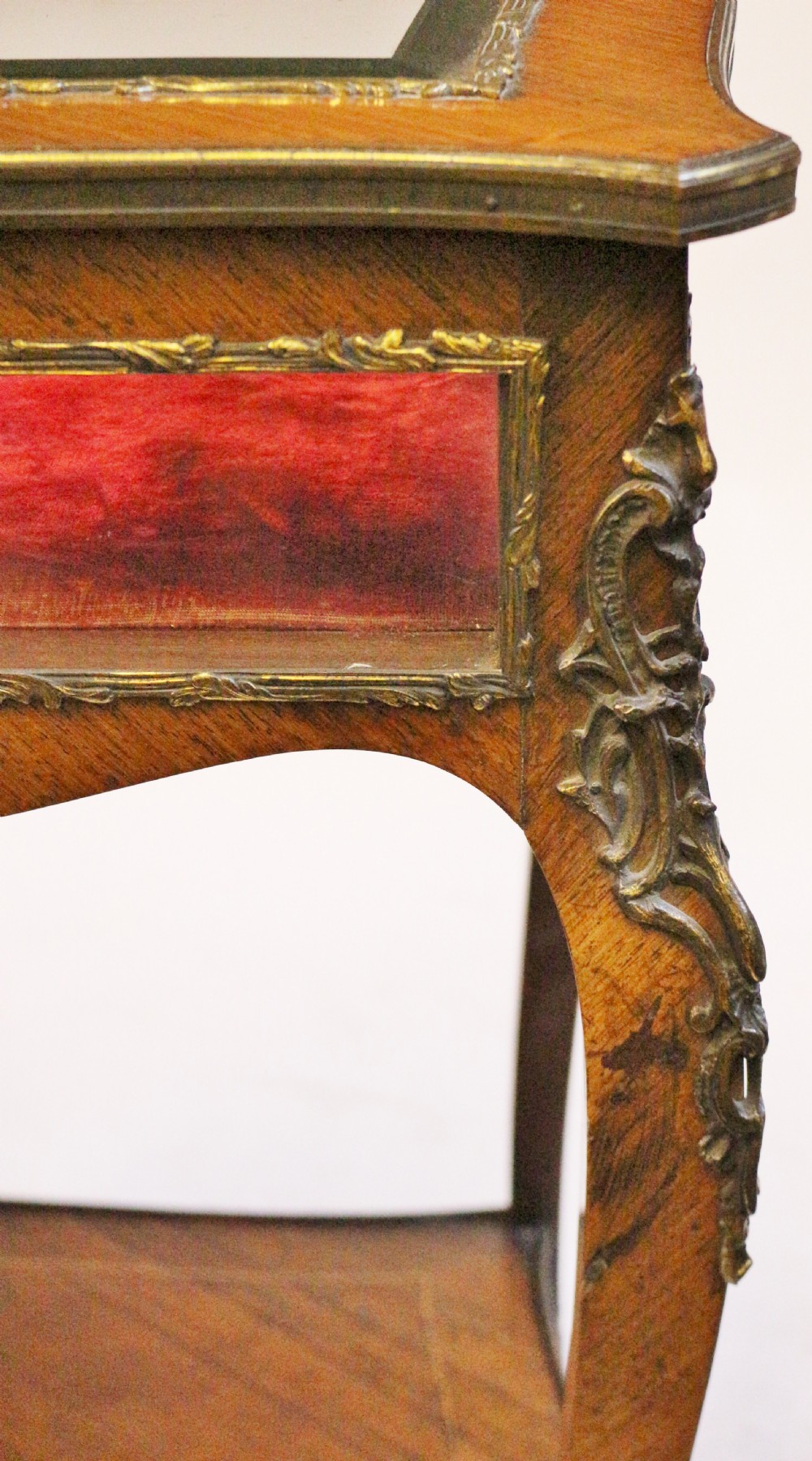 Late 19C Kingwood Ormolu Mounted Bijouterie Table View IX