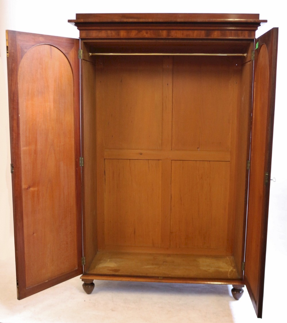 George 1V Flared Mahogany 2 Door Wardrobe View II