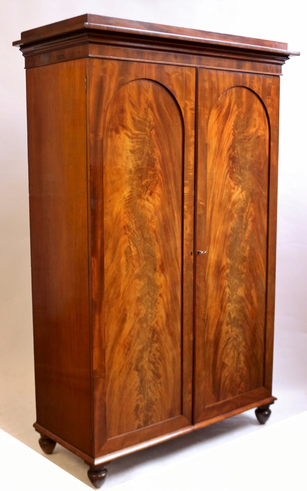 George 1V Flared Mahogany 2 Door Wardrobe View III