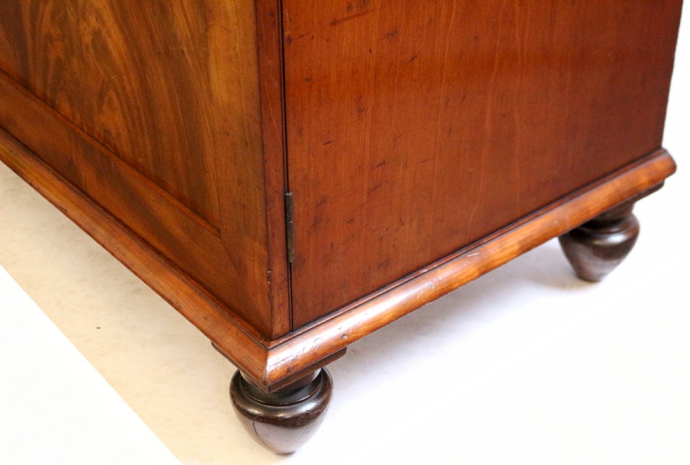 George 1V Flared Mahogany 2 Door Wardrobe View V