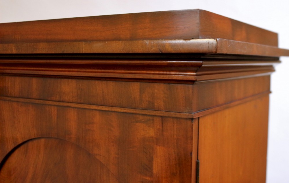 George 1V Flared Mahogany 2 Door Wardrobe View VII
