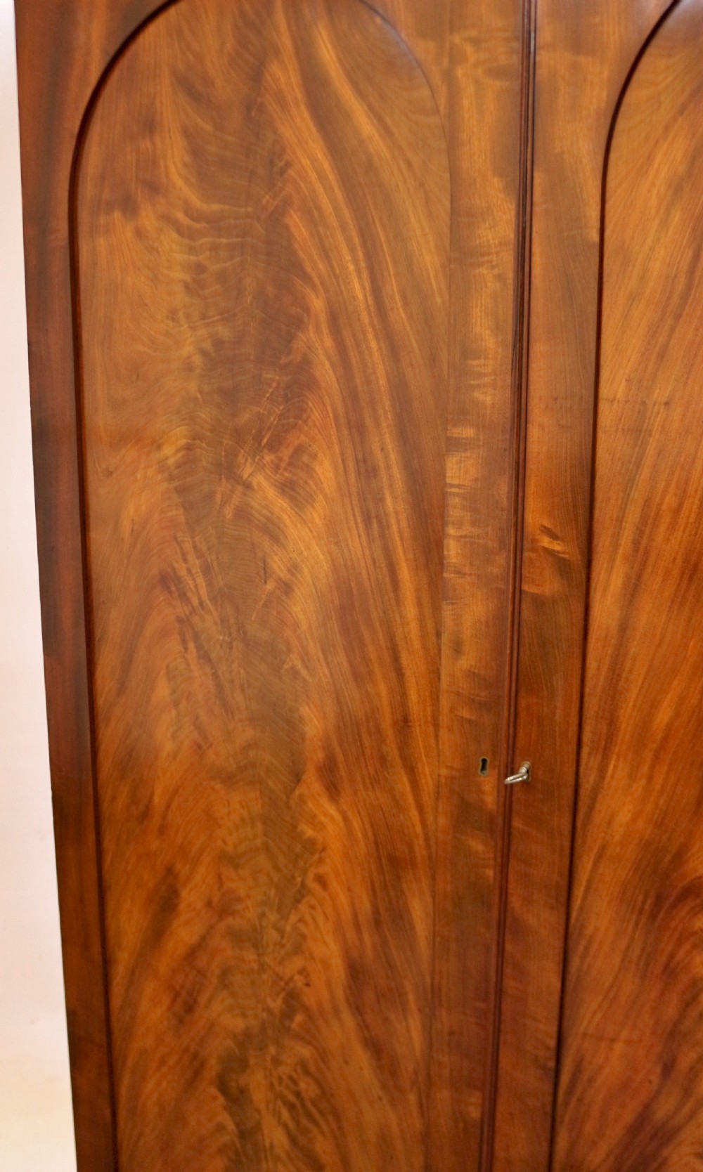 George 1V Flared Mahogany 2 Door Wardrobe View VIII