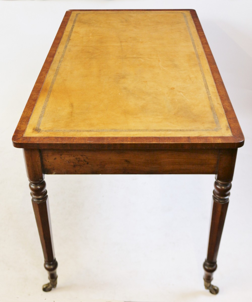 George 1V Mahogany 2 Drawer Writing Table View VI