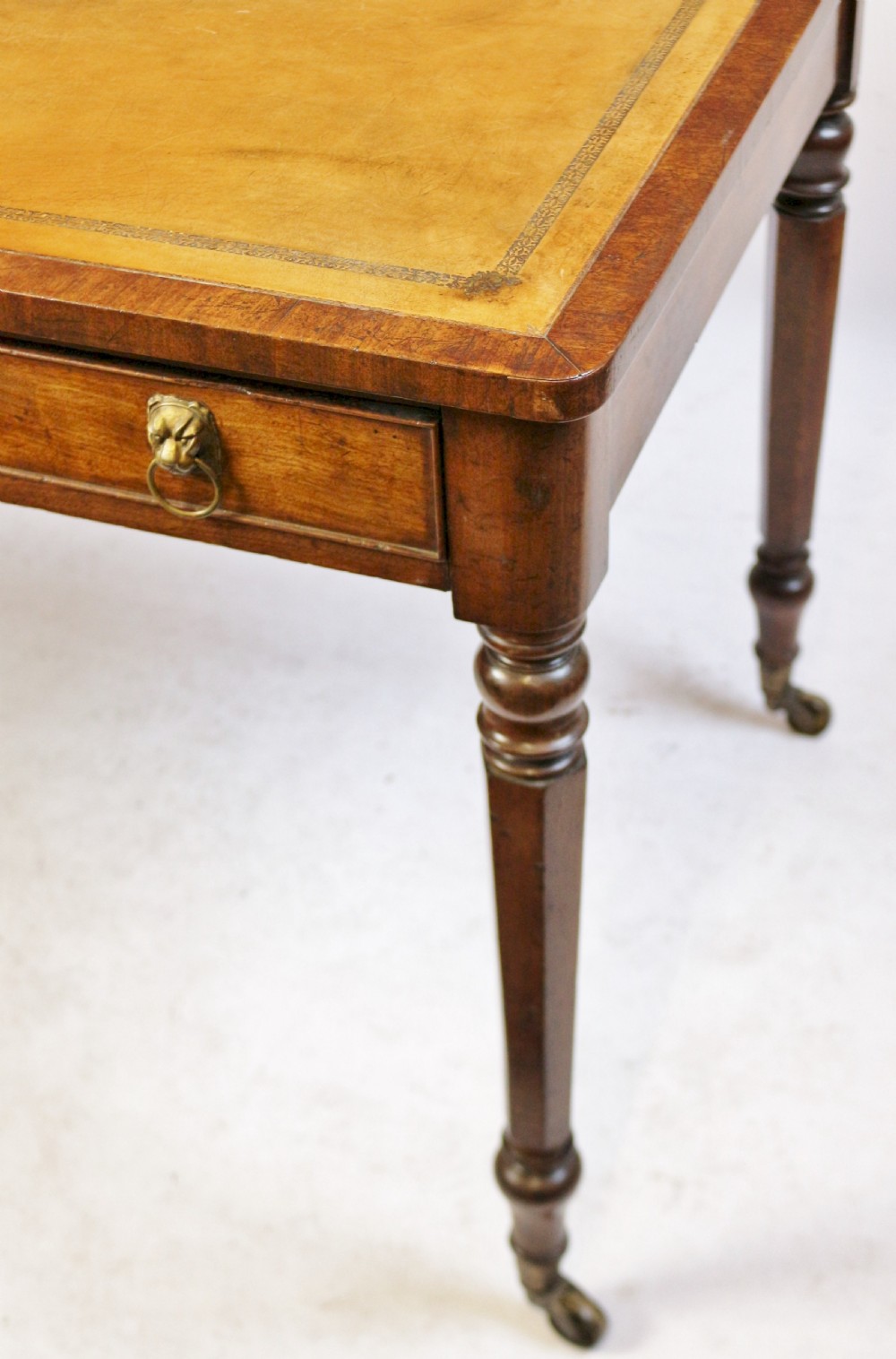 George 1V Mahogany 2 Drawer Writing Table View VII