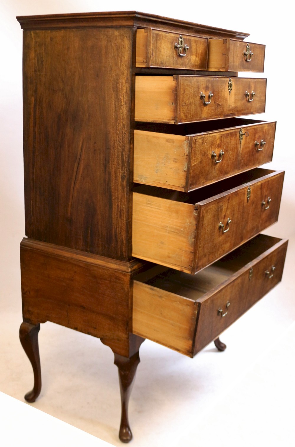 George 11 Figured Walnut Chest on Stand View III