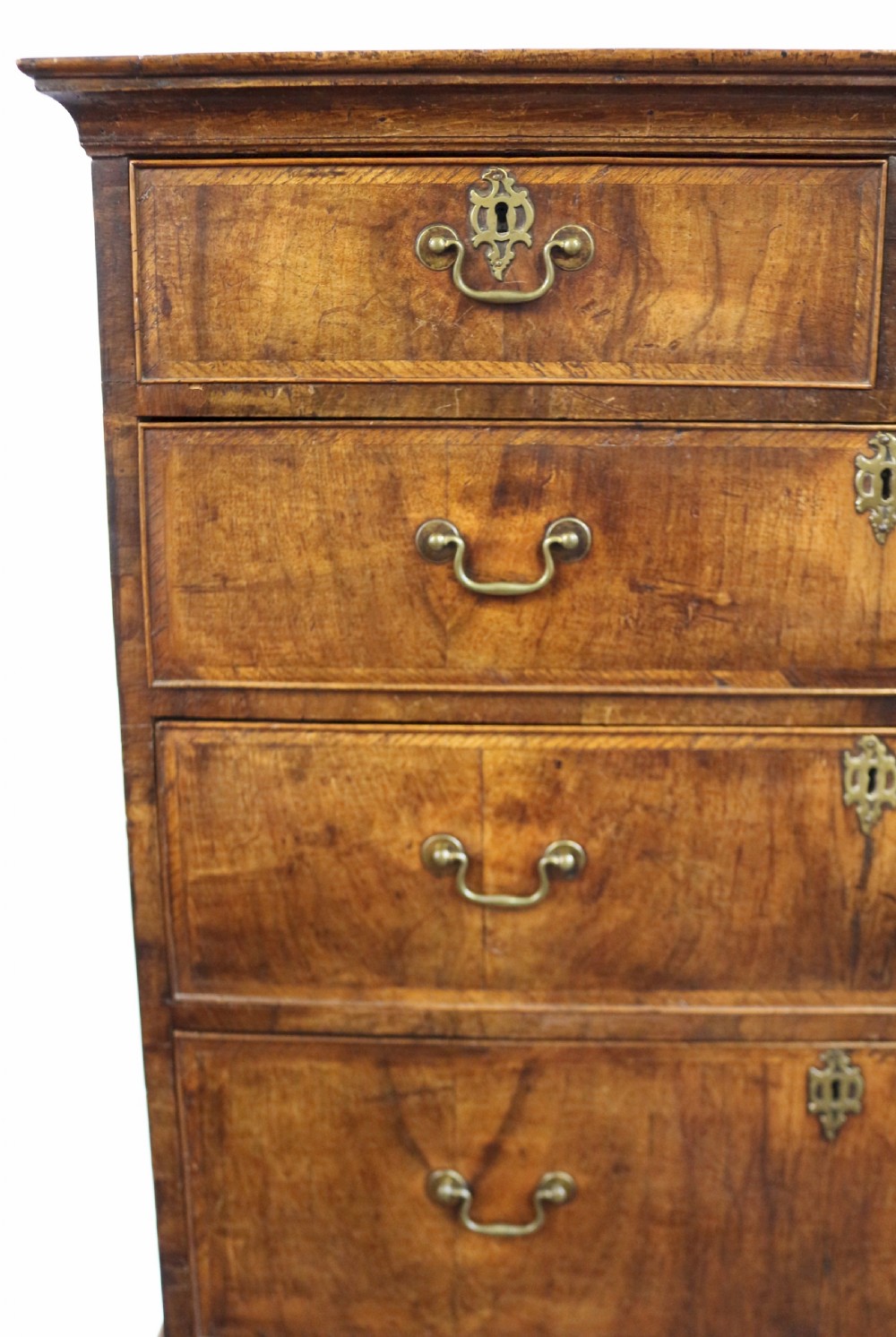 George 11 Figured Walnut Chest on Stand View VI
