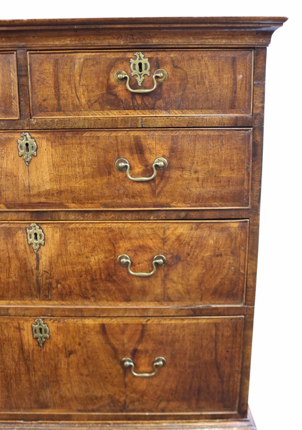 George 11 Figured Walnut Chest on Stand View VII
