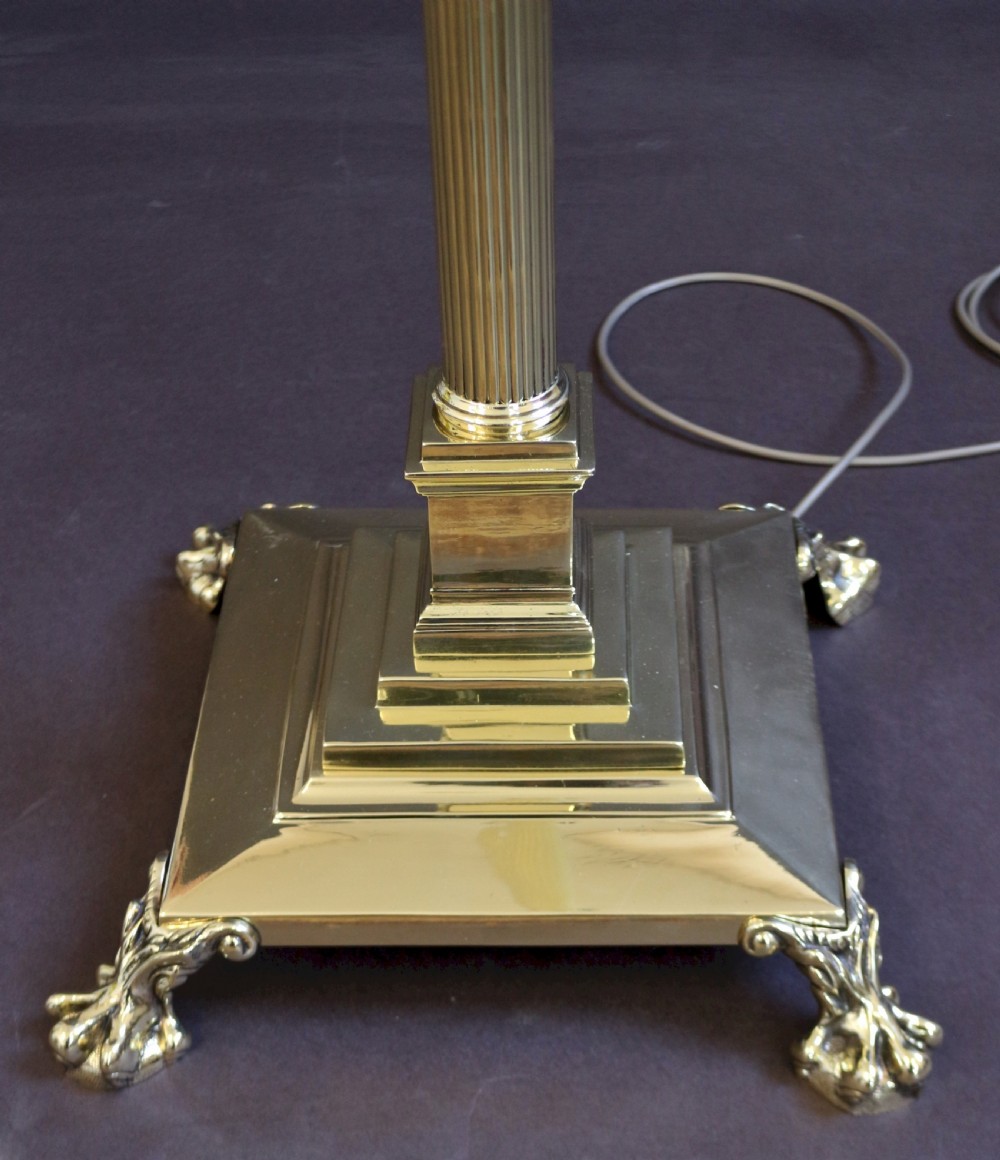 Edwardian Brass Adjustable Standard Lamp View IV