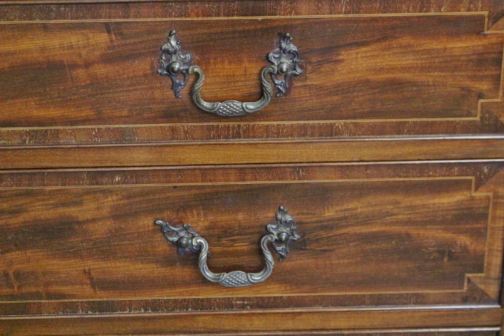 19C Mahogany Large 4 Door Breakfront Wardrobe View XI