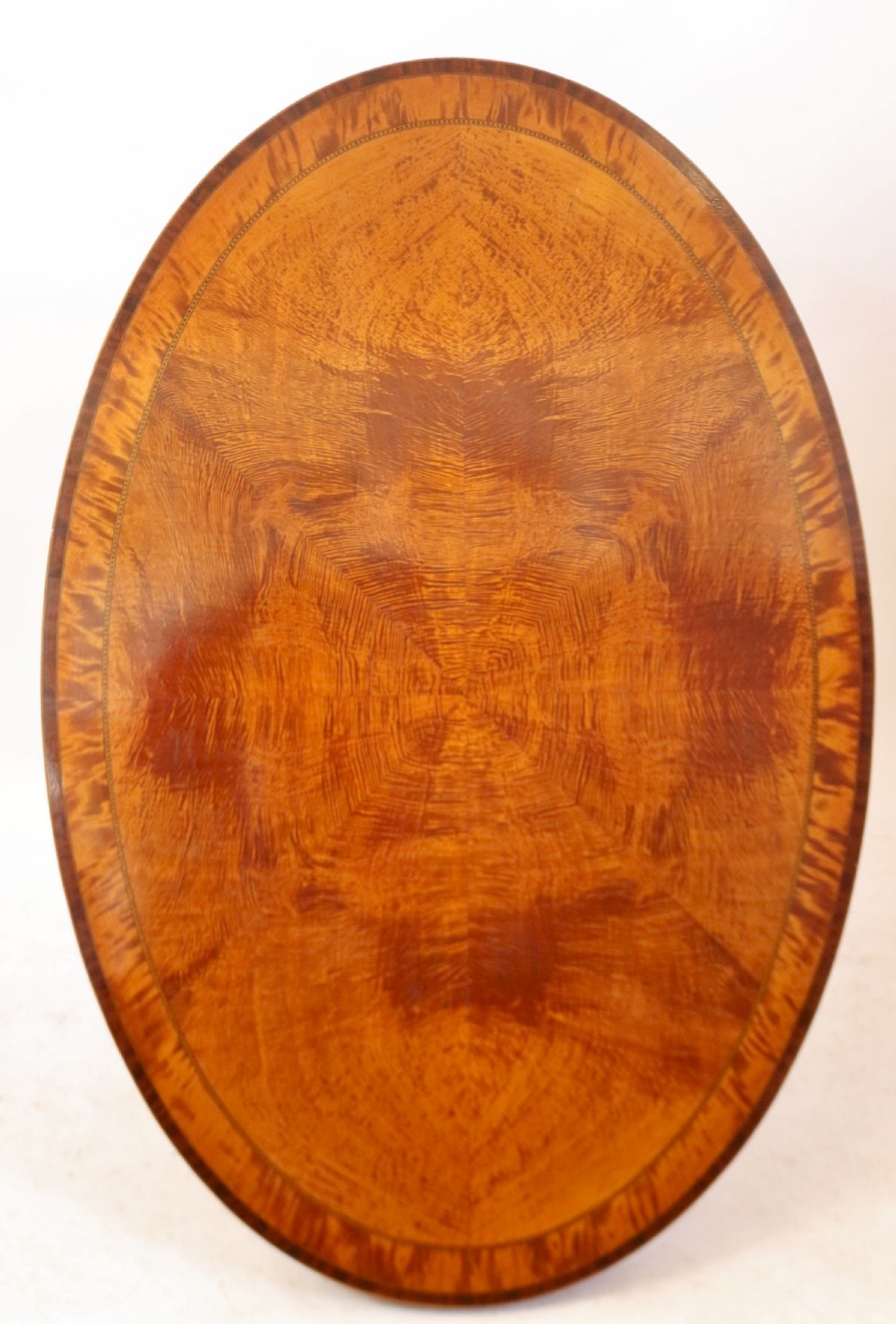 Edwardian Satinwood Inlaid Oval Centre Table View IX