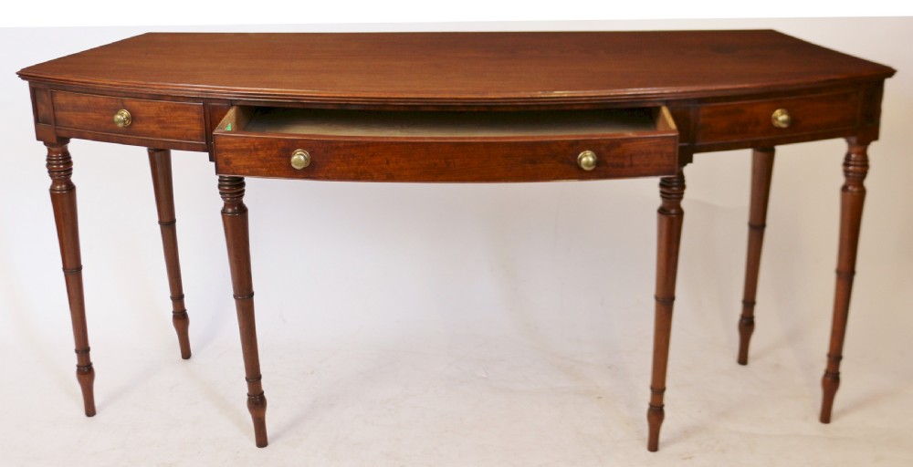 Regency Mahogany 1 Drawer 6 Leg Side Serving Table View II