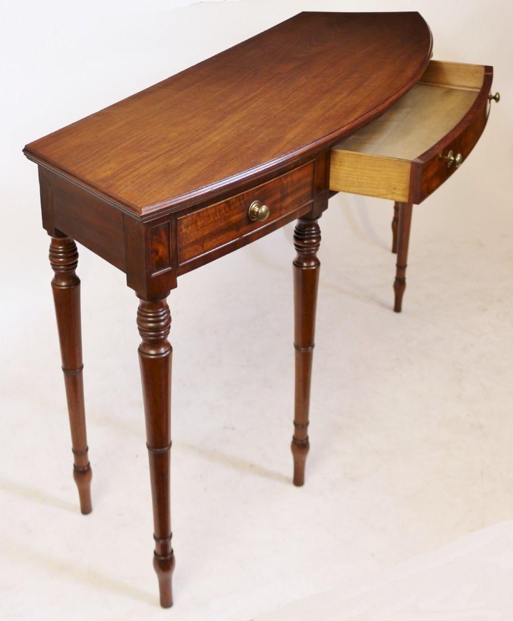 Regency Mahogany 1 Drawer 6 Leg Side Serving Table View IV