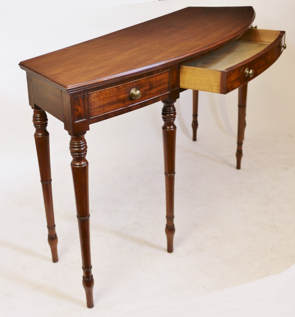 Regency Mahogany 1 Drawer 6 Leg Side Serving Table View V
