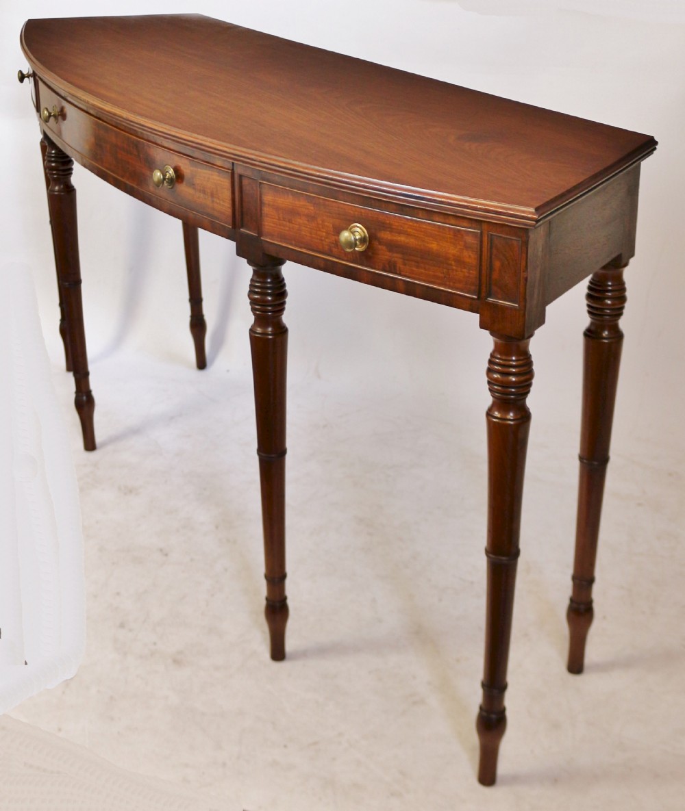 Regency Mahogany 1 Drawer 6 Leg Side Serving Table View VI