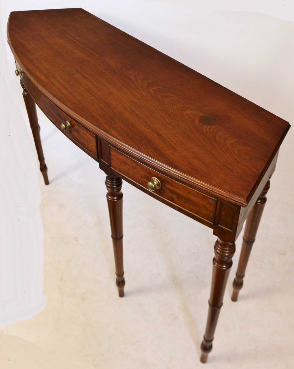 Regency Mahogany 1 Drawer 6 Leg Side Serving Table View VII