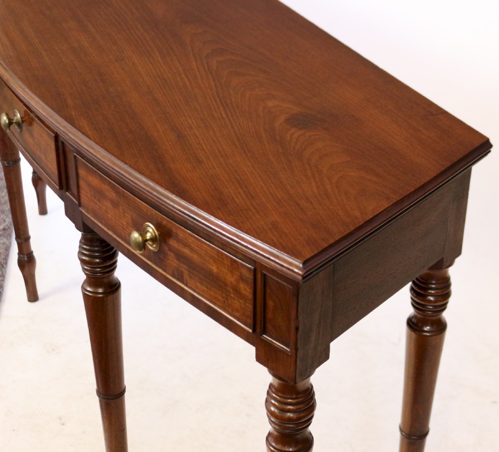 Regency Mahogany 1 Drawer 6 Leg Side Serving Table View VIII