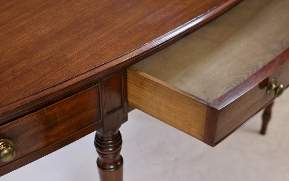 Regency Mahogany 1 Drawer 6 Leg Side Serving Table View X