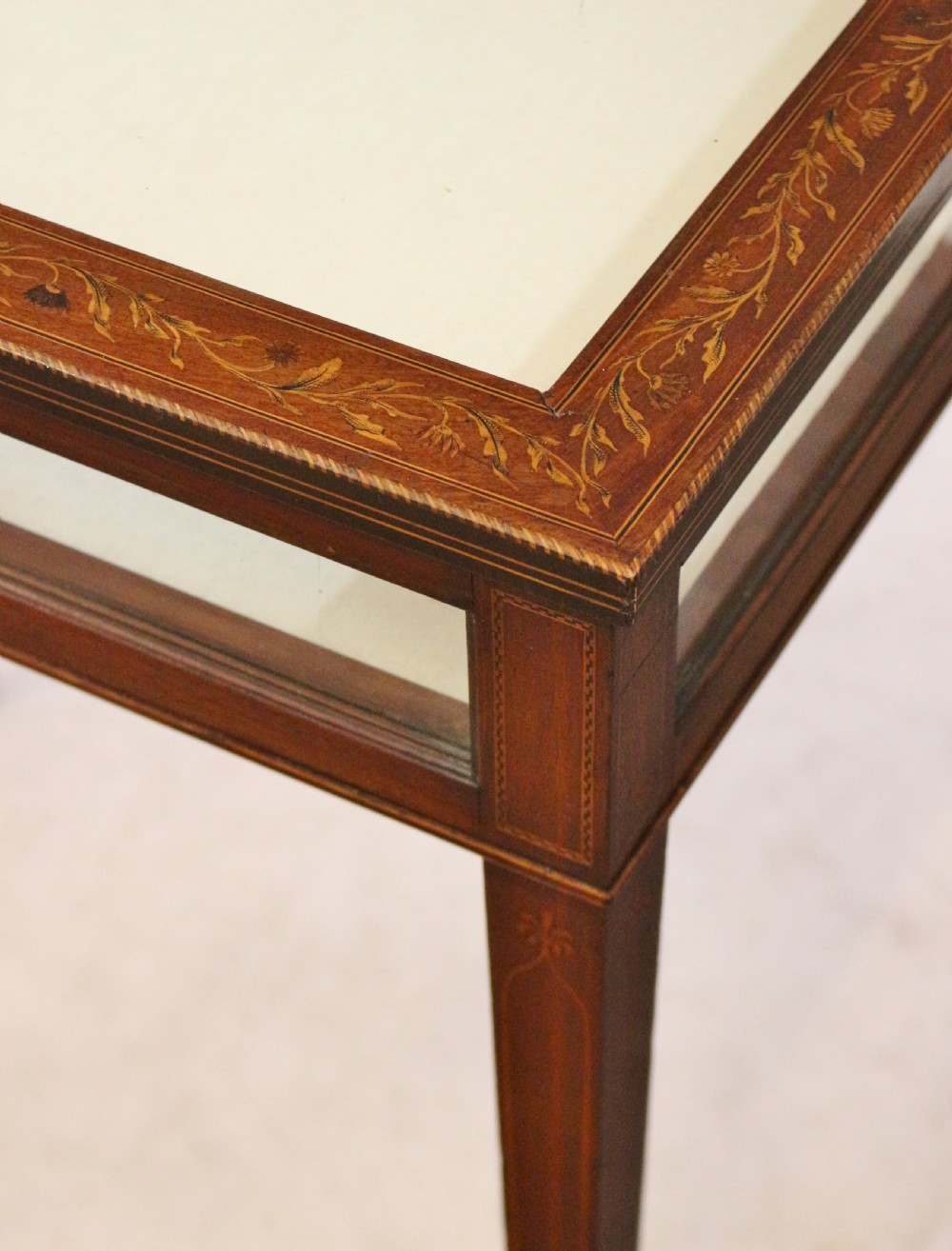Edwardian Inlaid Mahogany Bijouterie Display Table View VII