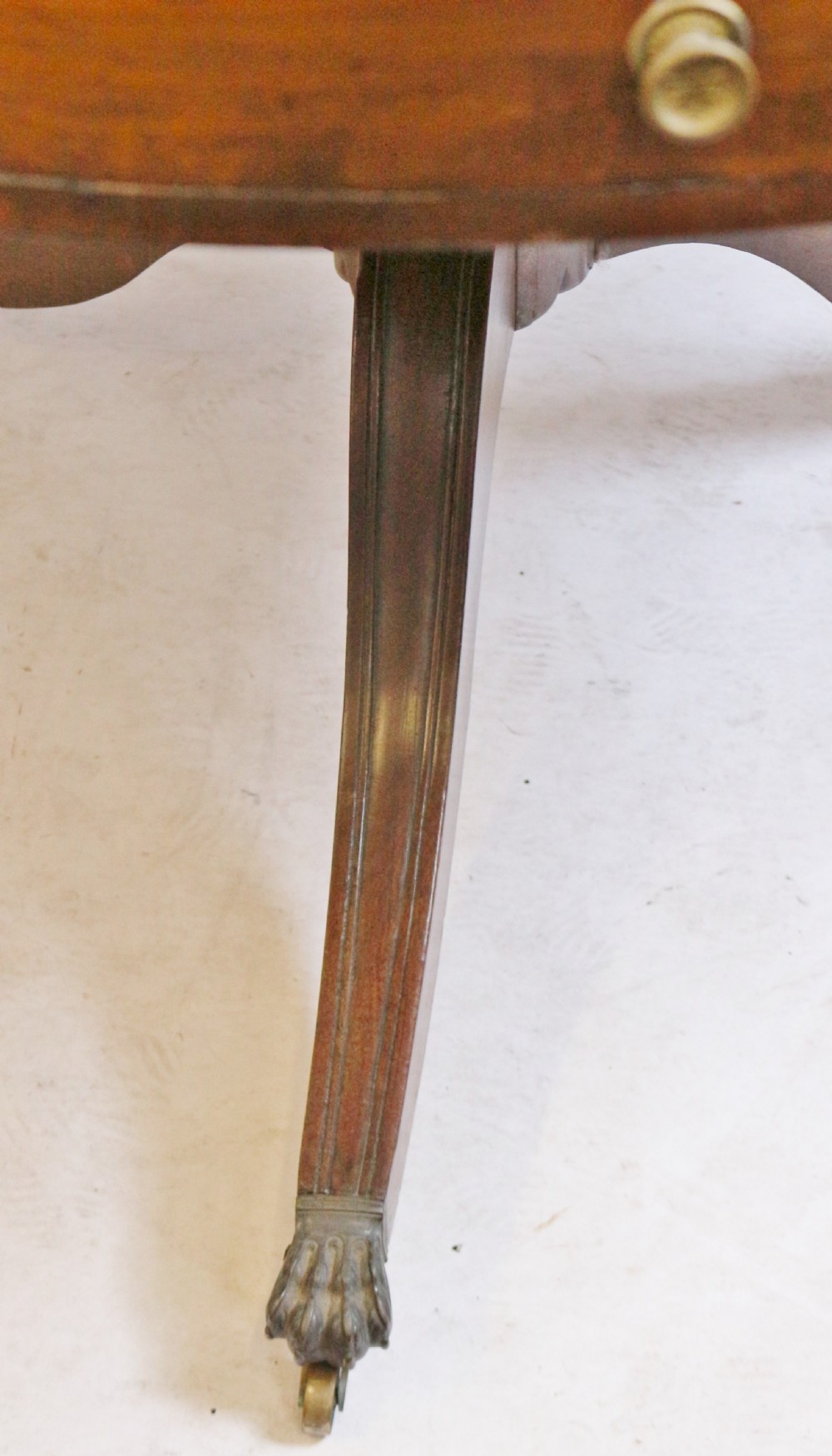 Regency Mahogany 4 Drawer Circular Pedestal Drum Table View VIII