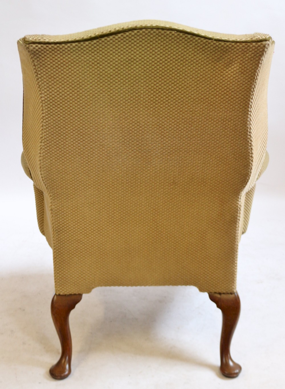 C1920 'Queen Anne' Style Walnut Wing Armchair View IV