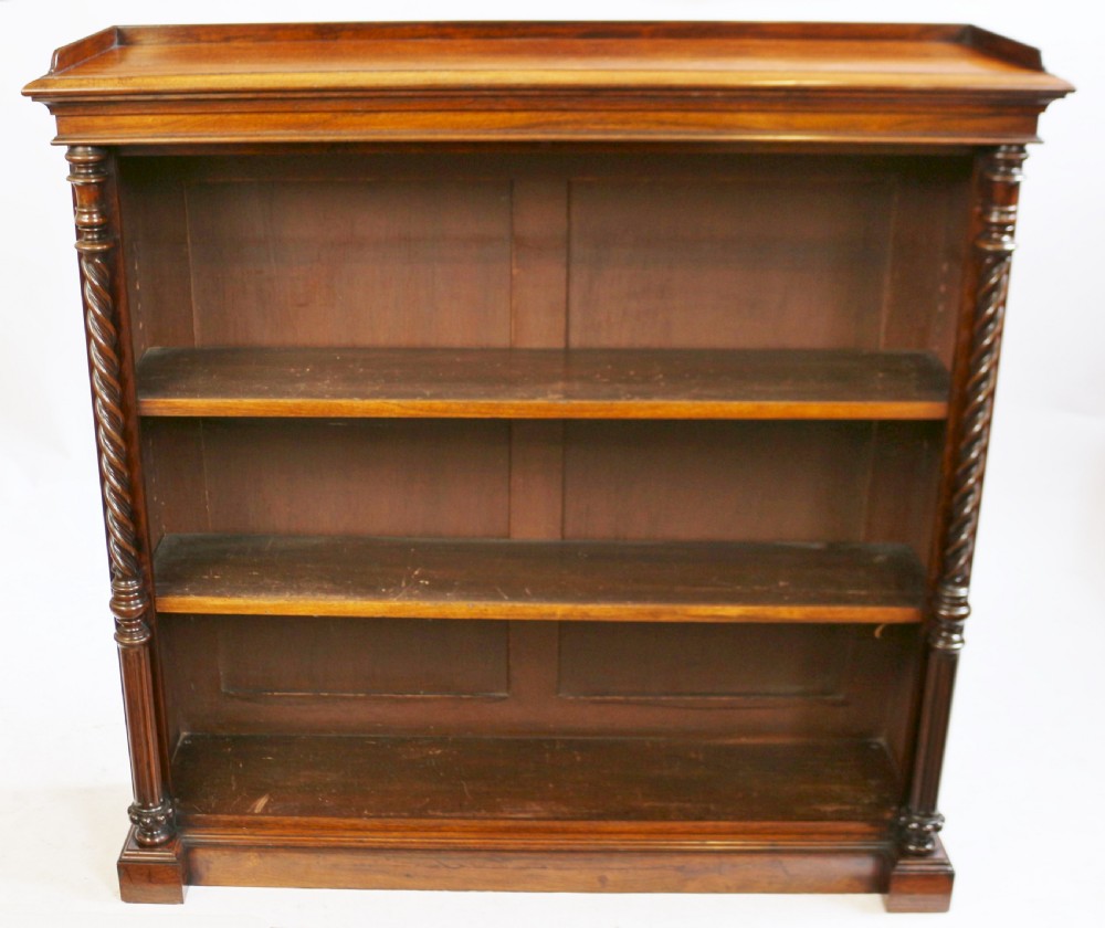 Early Victorian Rosewood Open Bookcase by Johnsone & Jeanes View II