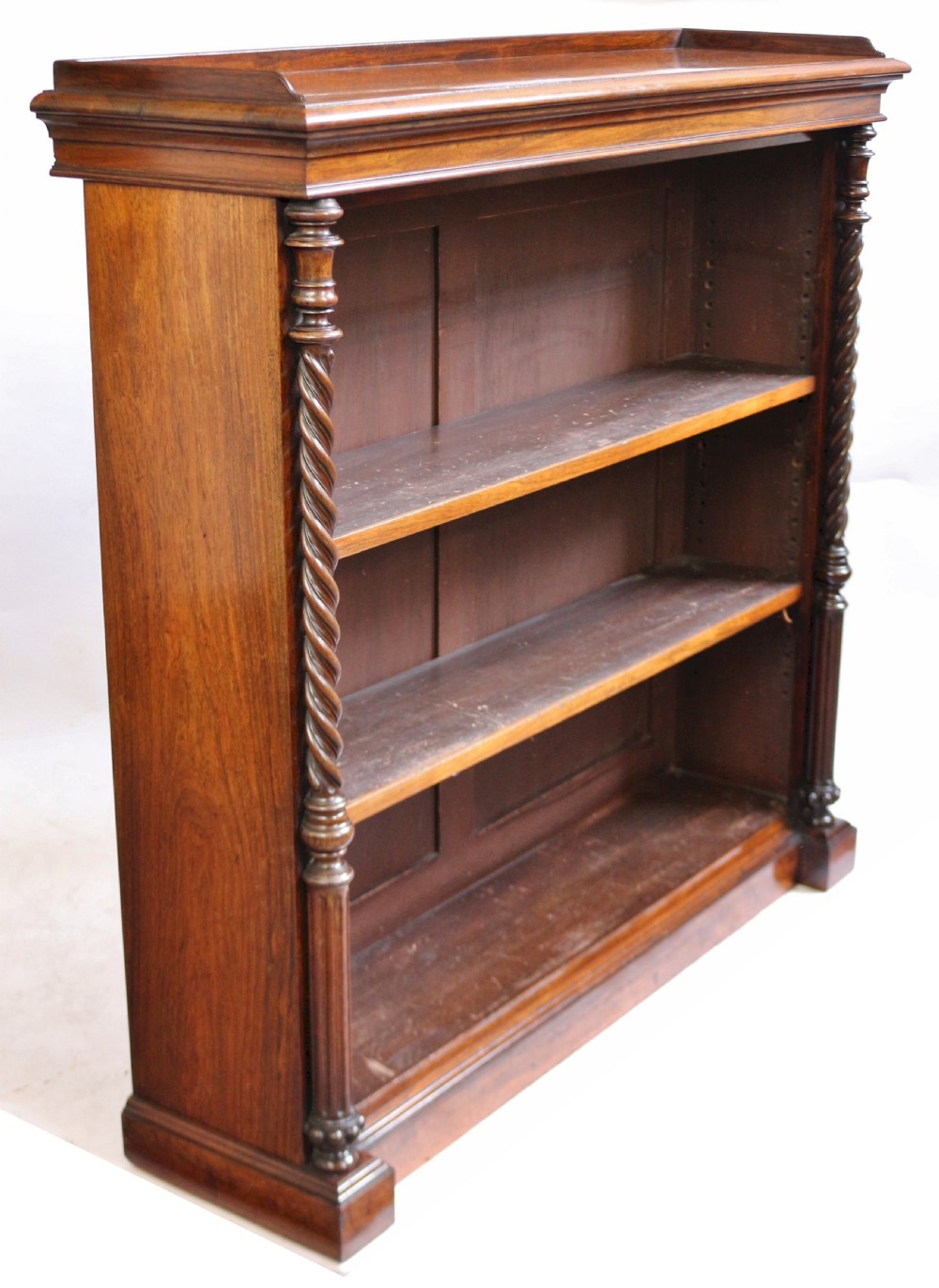 Early Victorian Rosewood Open Bookcase by Johnsone & Jeanes View IV