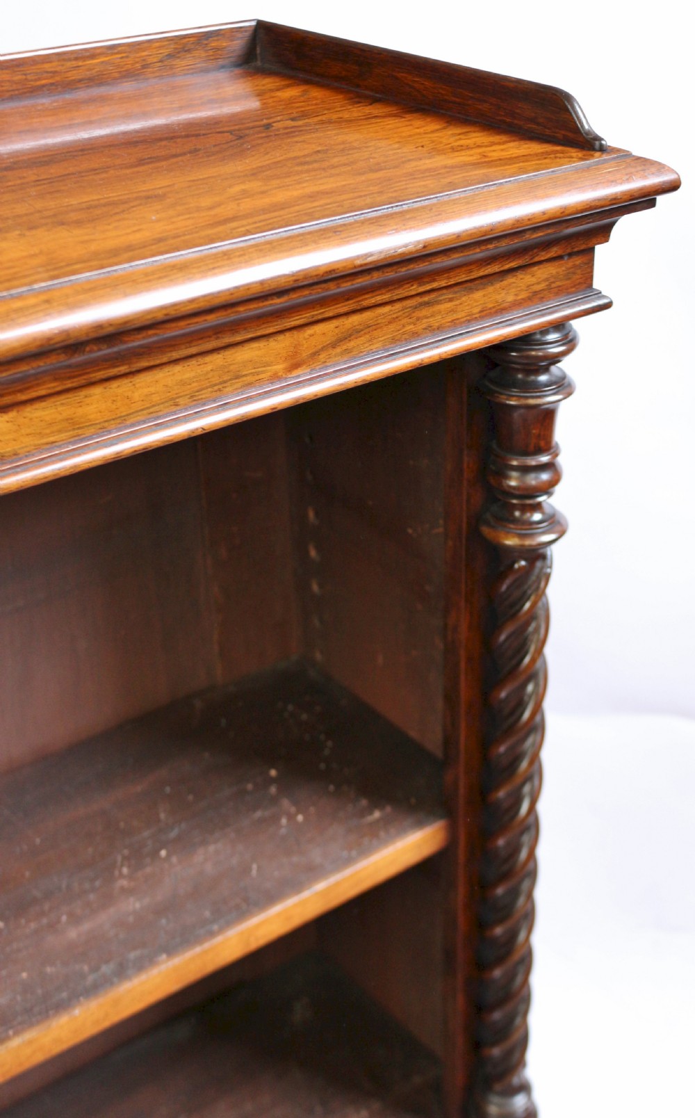 Early Victorian Rosewood Open Bookcase by Johnsone & Jeanes View IX