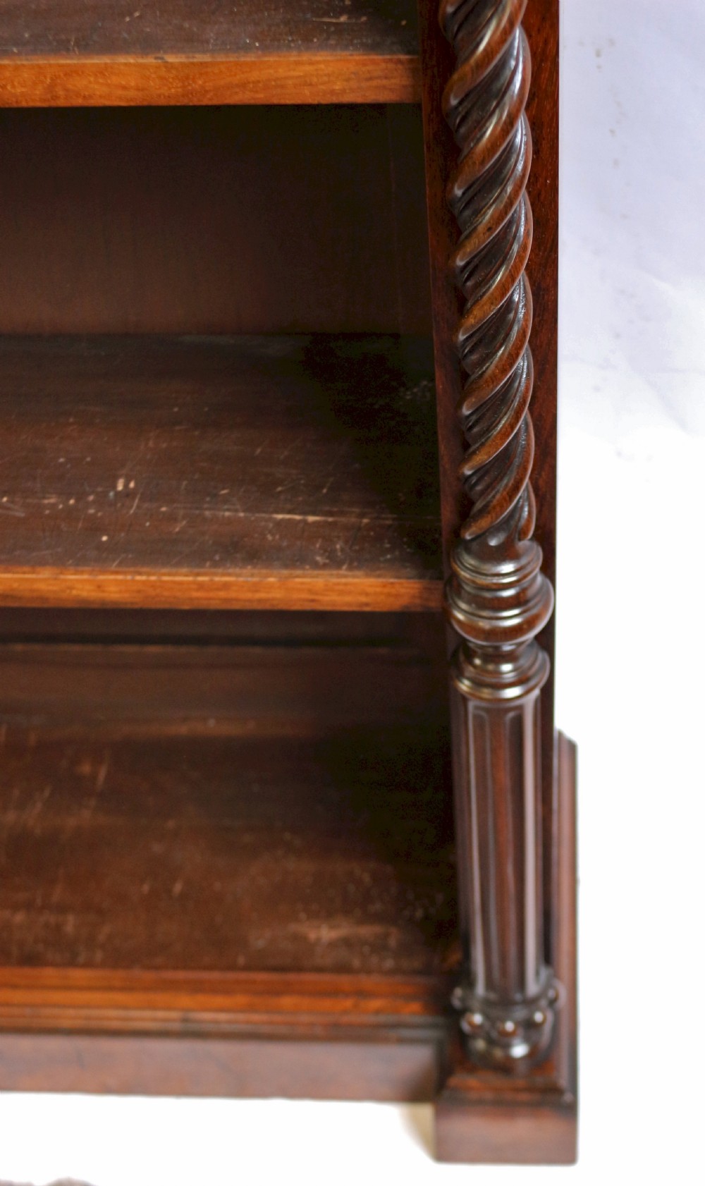 Early Victorian Rosewood Open Bookcase by Johnsone & Jeanes View X