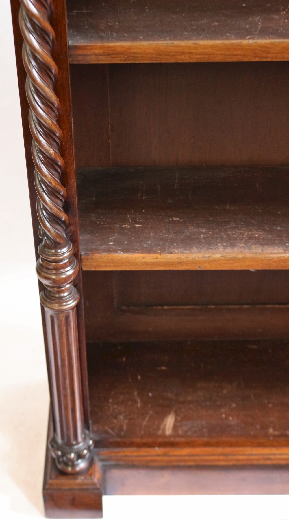 Early Victorian Rosewood Open Bookcase by Johnsone & Jeanes View XII