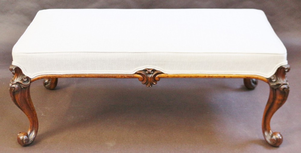 Victorian Rosewood Stool on Cabriole Legs