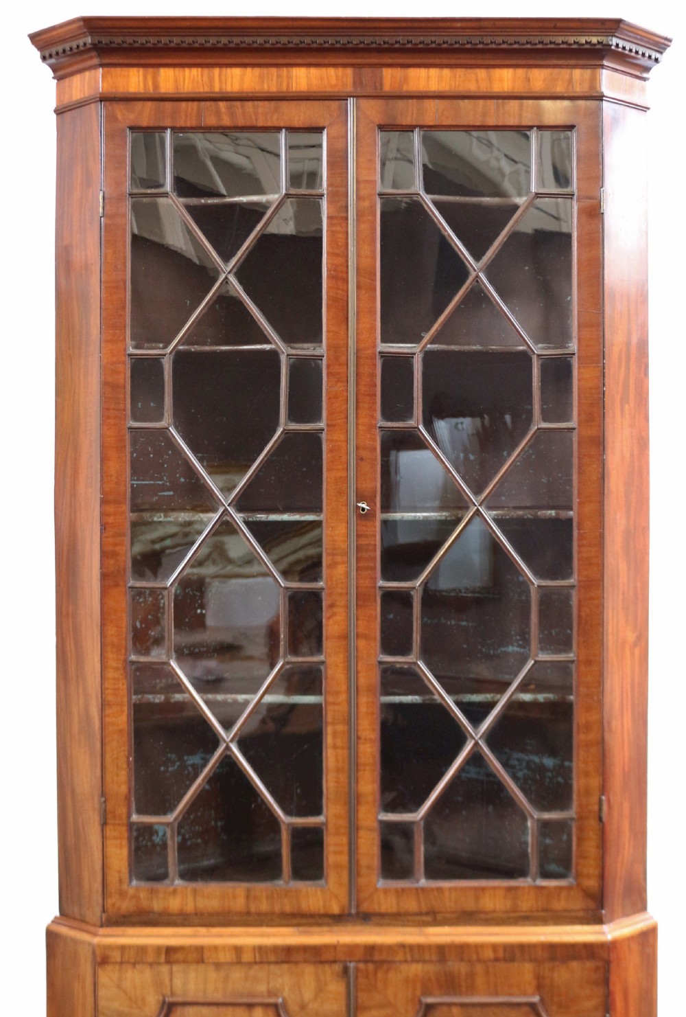 George 111 Mahogany Cupboard Base Corner Cabinet View VI