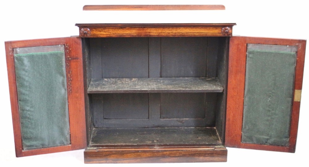 Regency Rosewood 2 Door Marble Top Side Cabinet View II