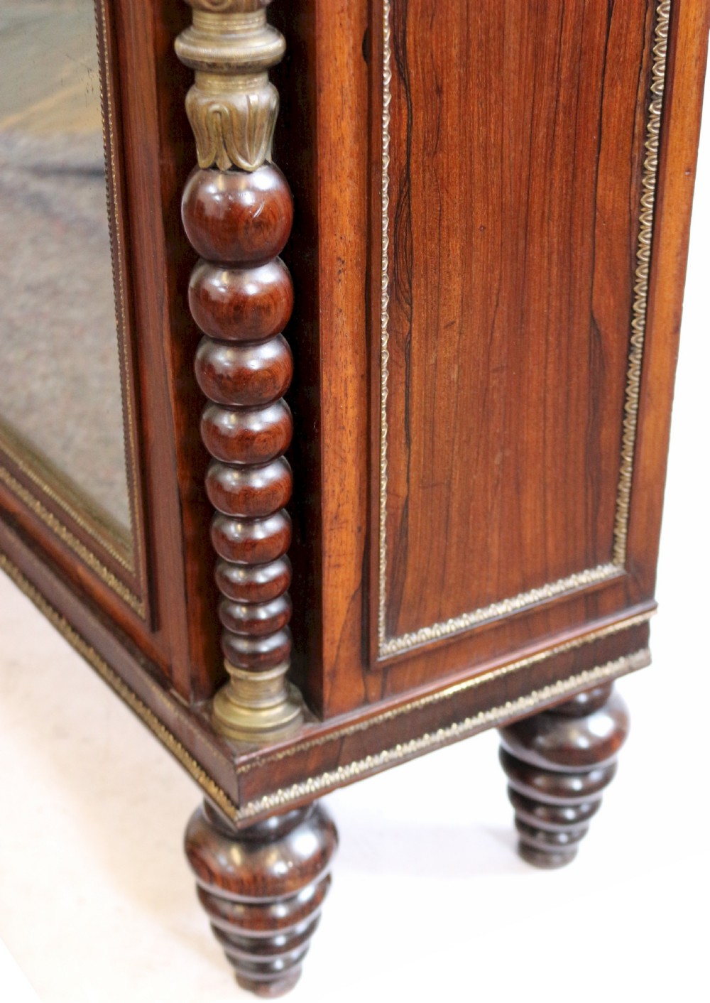 Regency Rosewood Marble Top 2 Door Side Cabinet View VII