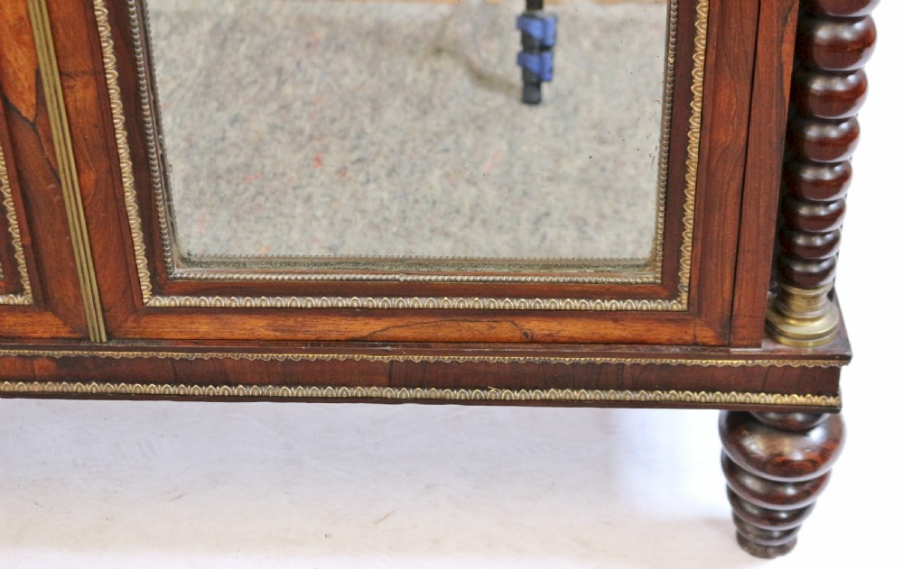 Regency Rosewood Marble Top 2 Door Side Cabinet View IX