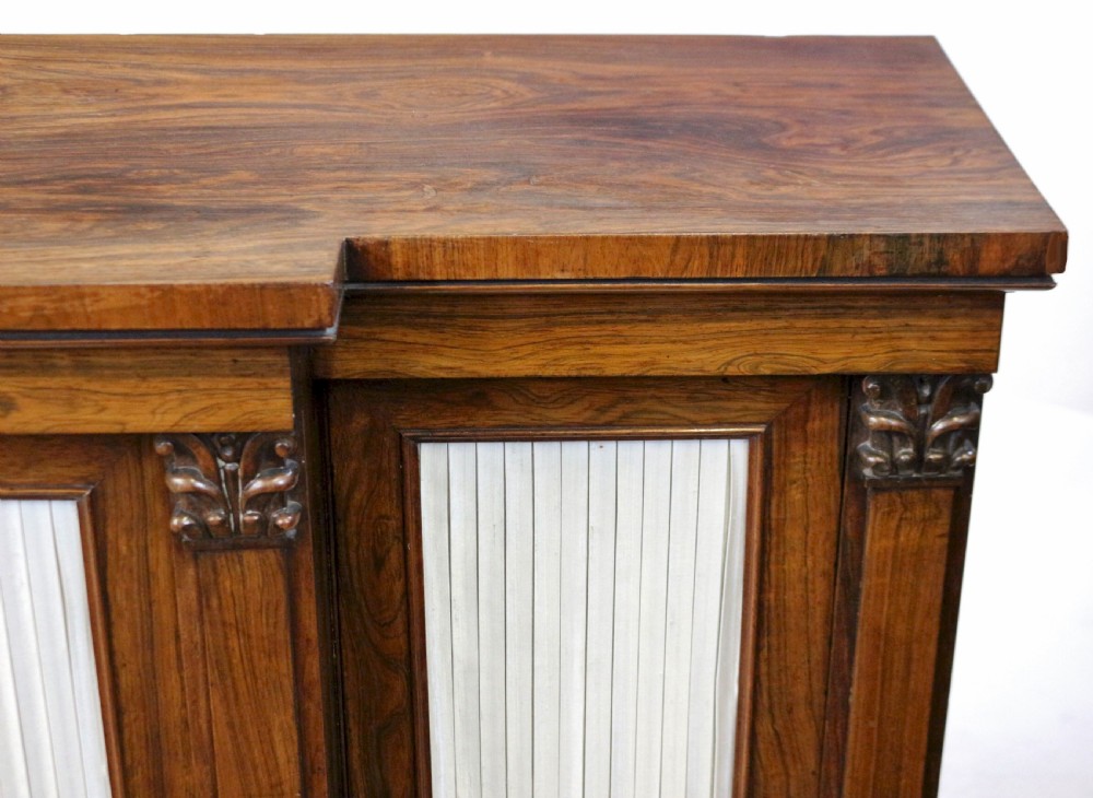 Regency Rosewood 4 Door Breakfront Side Cabinet View VIII
