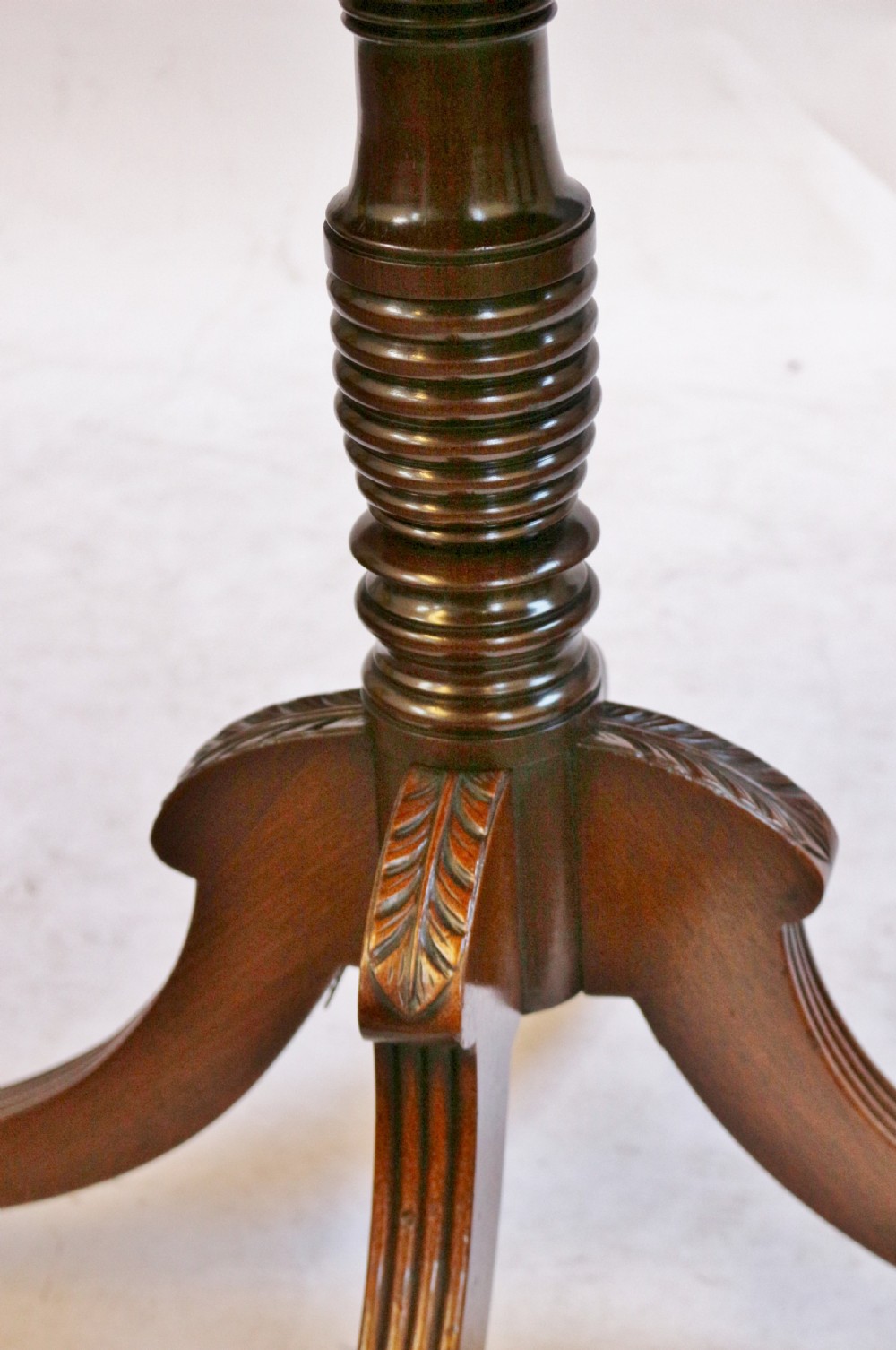 Regency Mahogany 2 Drawer Freestanding Pedestal Table View XI
