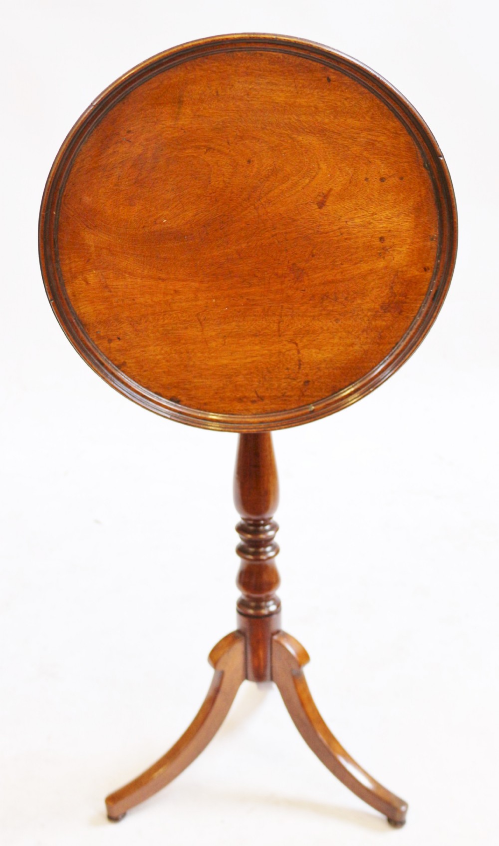 Fine Quality Mahogany George 1V Circular Tilt Top Tripod Wine Table View IV