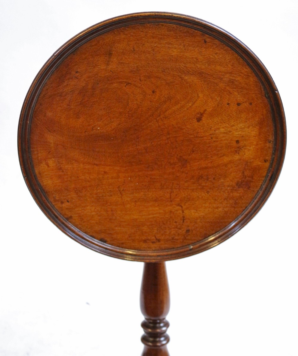 Fine Quality Mahogany George 1V Circular Tilt Top Tripod Wine Table View VI