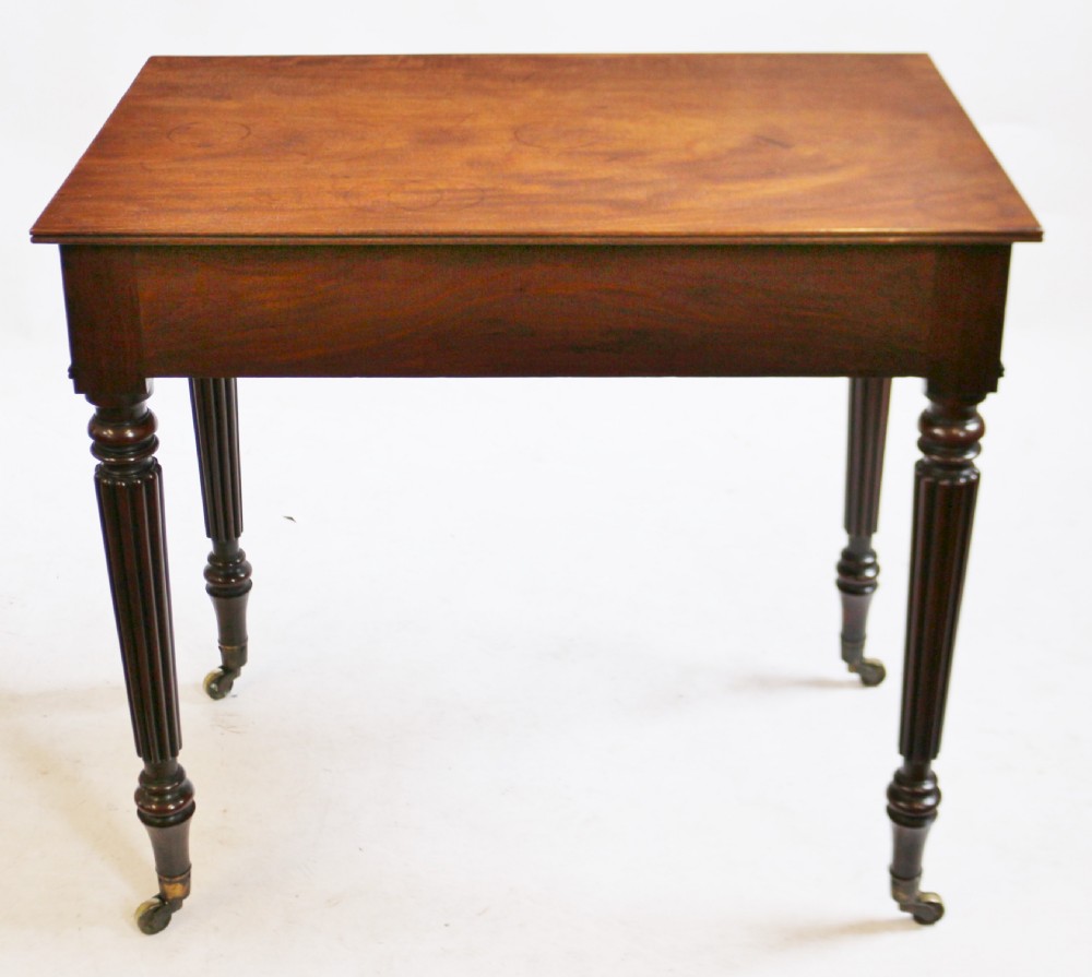 George 1V Mahogany 1 Drawer Table attributed to Gillows View V