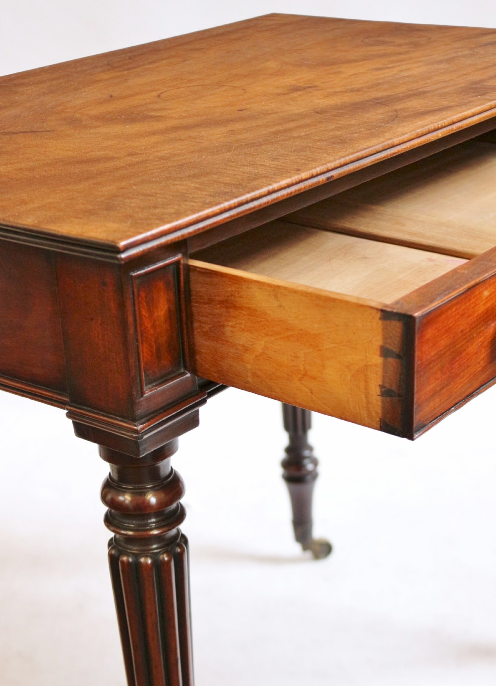 George 1V Mahogany 1 Drawer Table attributed to Gillows View VI