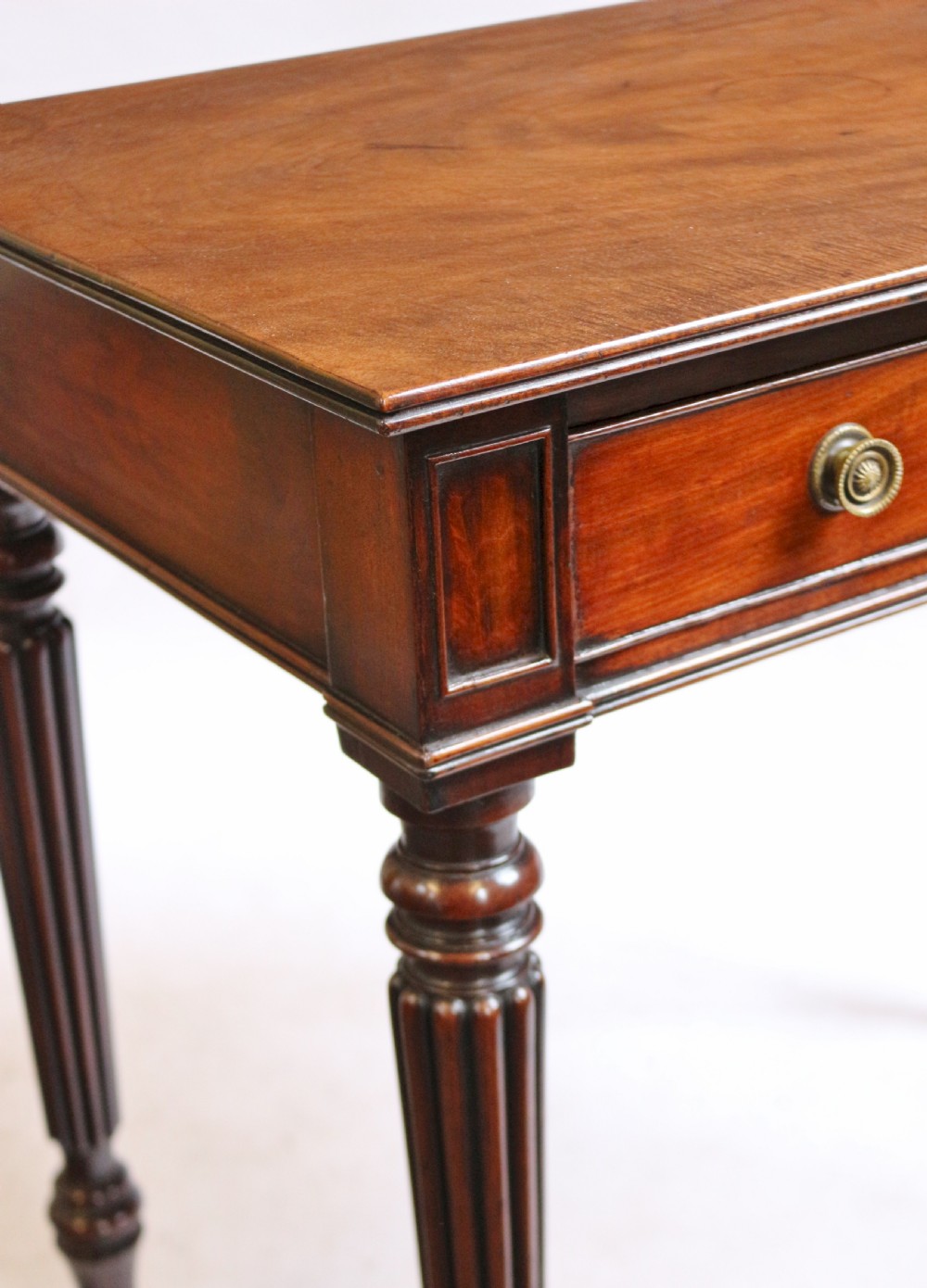 George 1V Mahogany 1 Drawer Table attributed to Gillows View VIII