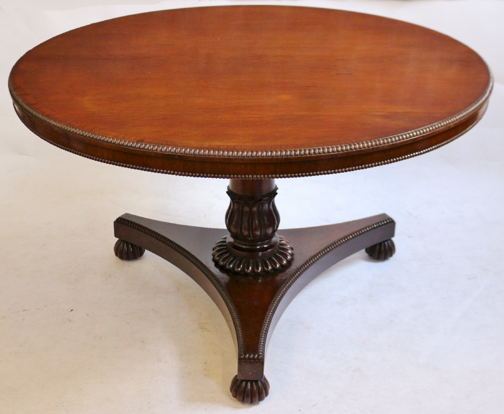 William 1V Harewood Tilt Top Circular Pedestal Centre Table View II