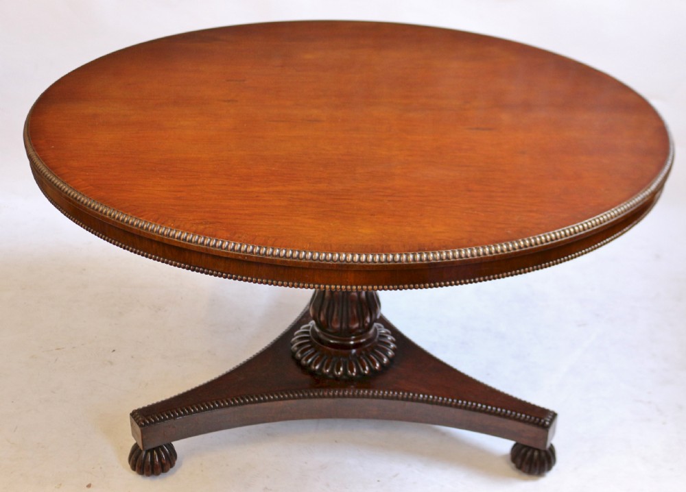 William 1V Harewood Tilt Top Circular Pedestal Centre Table View III