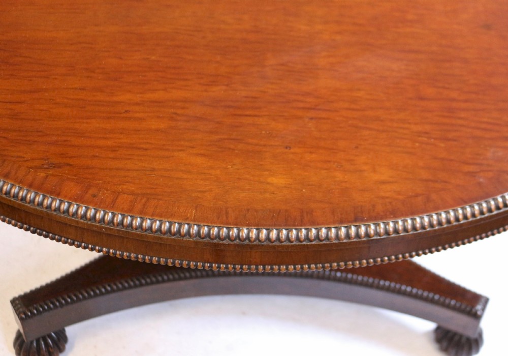 William 1V Harewood Tilt Top Circular Pedestal Centre Table View VII