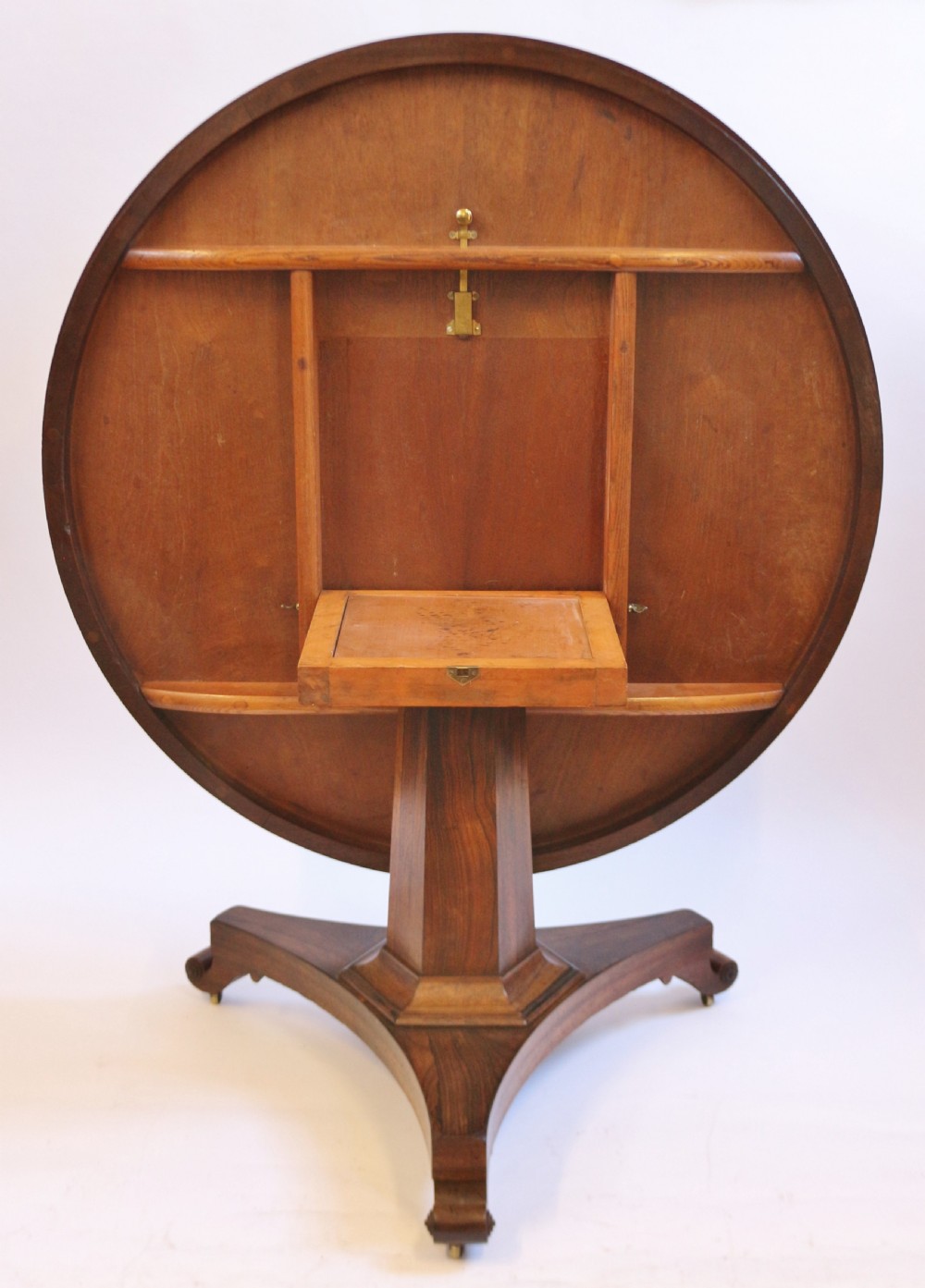William 1V Rosewood Tilt Top Circular Pedestal Centre Table View III