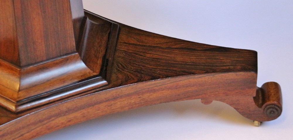 William 1V Rosewood Tilt Top Circular Pedestal Centre Table View VII