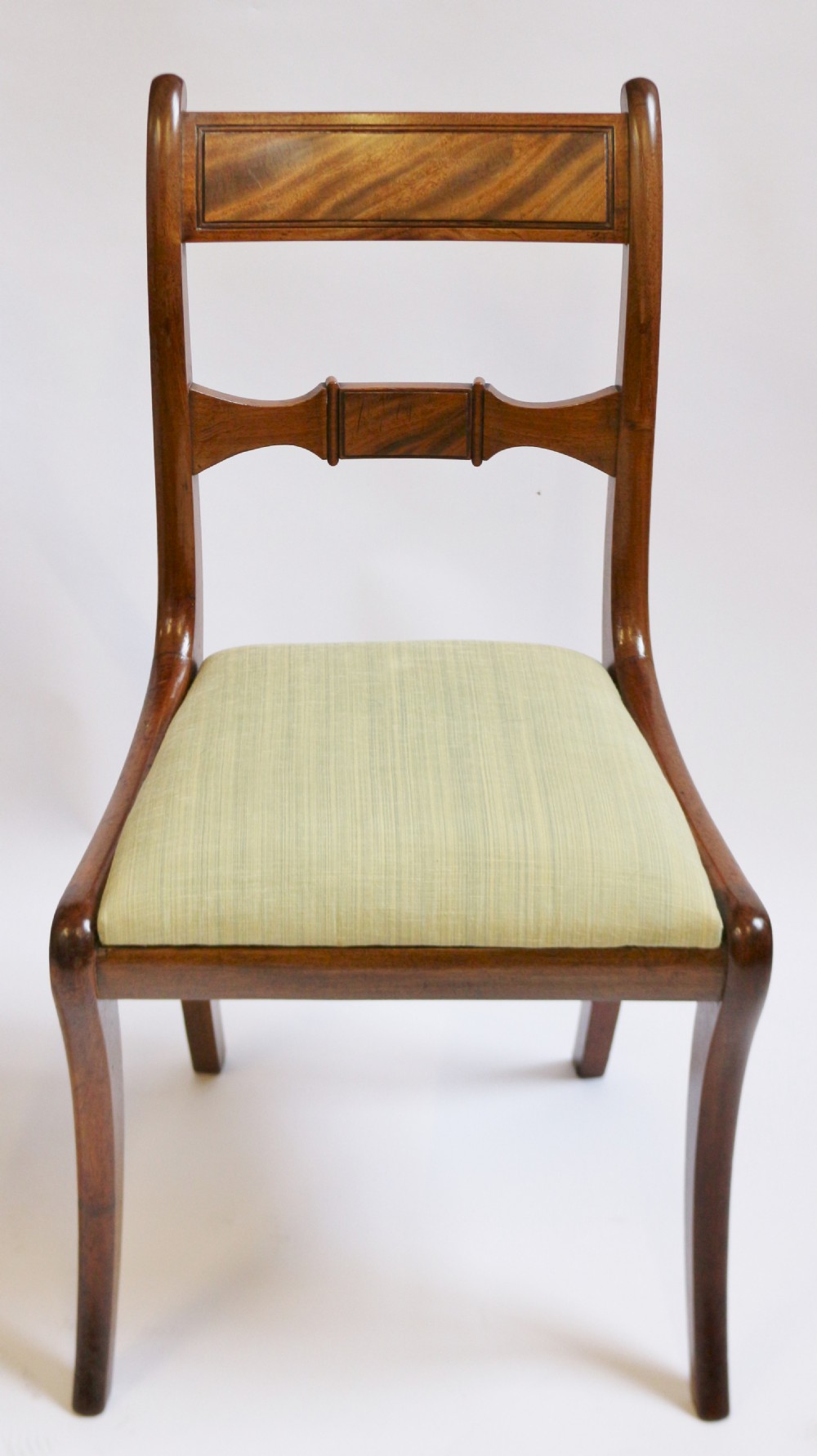 Regency  Mahogany Set of 6 & 2 Dining Chairs on Sabre Legs View VII