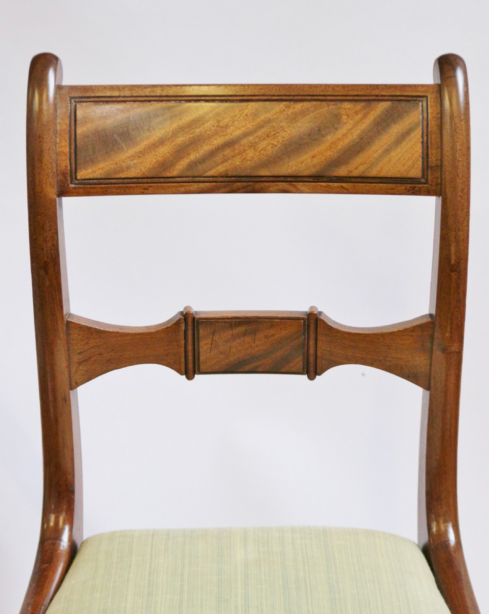 Regency  Mahogany Set of 6 & 2 Dining Chairs on Sabre Legs View VIII